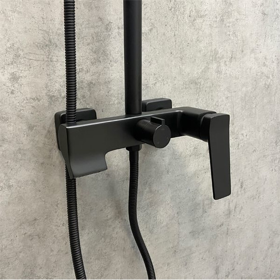 Душевая стойка Comforty FF071R-CMT, черный матовый - фото 9