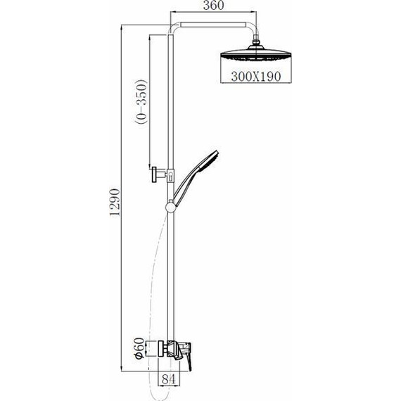 Душевая стойка Comforty FF074R-CCT - фото 10