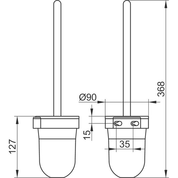 Ёршик для унитаза Keuco Smart 02364010100 - фото 2
