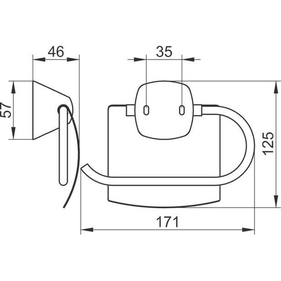 Держатель для туалетной бумаги Keuco City 02760010000 - фото 2
