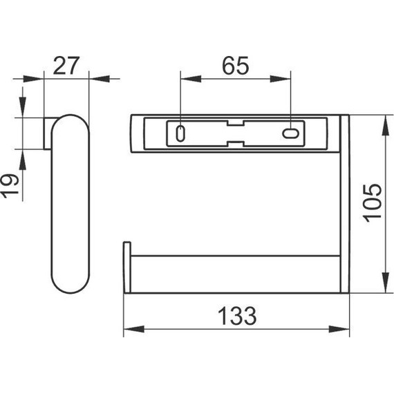 Держатель для туалетной бумаги Keuco Plan 14962370000, цвет чёрный матовый - фото 11