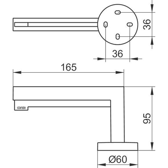 Держатель для туалетной бумаги Keuco Edition 90 19062010000 - фото 4
