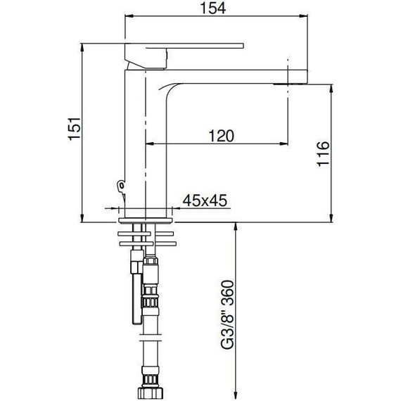 Смеситель для раковины AQG Alpha 01ALP100BL, белый матовый - фото, картинка 4 Смеситель для раковины AQG Alpha 01ALP100BL, белый матовый - фото 4