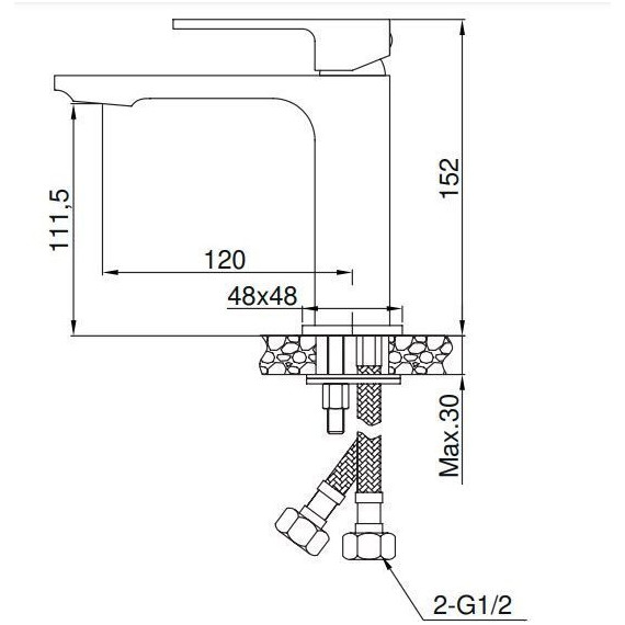 Смеситель для раковины AQG Bold 01BOL100CR - фото 5