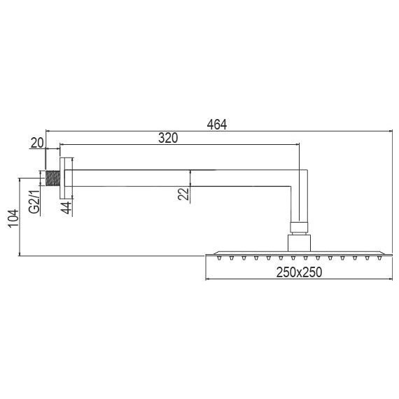 Душевая система для душа AQG Alpha EC216 19ALPEC21602 - фото 2