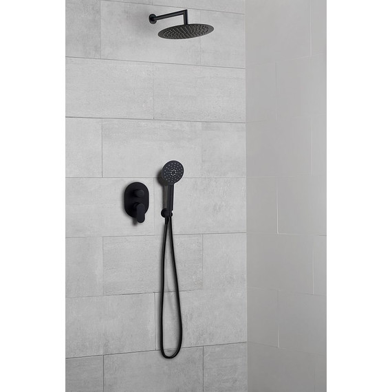 Душевая система для душа AQG Beta ER208 19BETER20805, черный матовый - фото 2