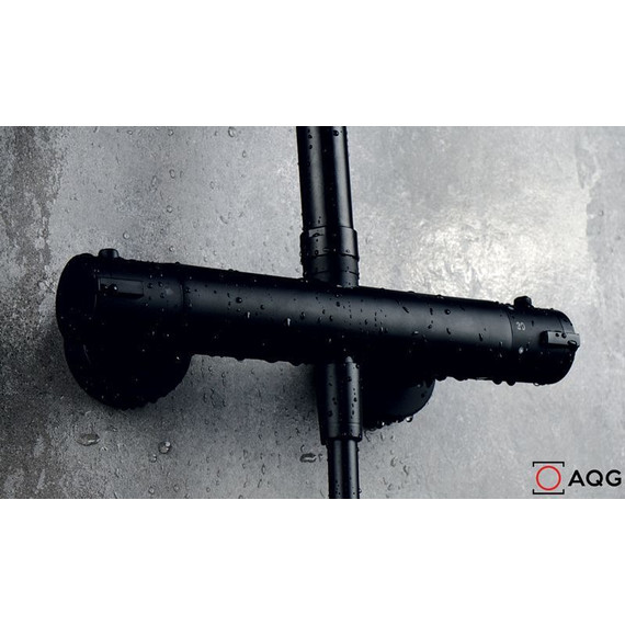 Душевая стойка с термостатом AQG Nite 20NITR25NID05, черный матовый - фото 2