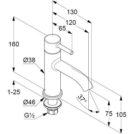 Вентиль для раковины Kludi Bozz 381180576 - фото 2