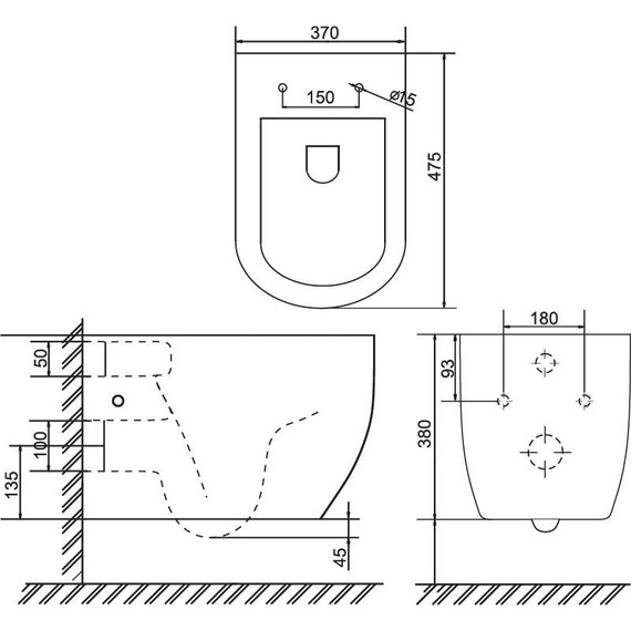Унитаз подвесной безободковый Sole Pandora 2 black с крышкой микролифт, Цвет производителя: чёрный - фото 10