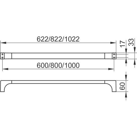 Полотенцедержатель Keuco Edition 11 60 см 11101010600 - фото 3