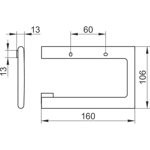 Держатель для туалетной бумаги Keuco Edition 400 11562130000, цвет хром чёрный - фото 6