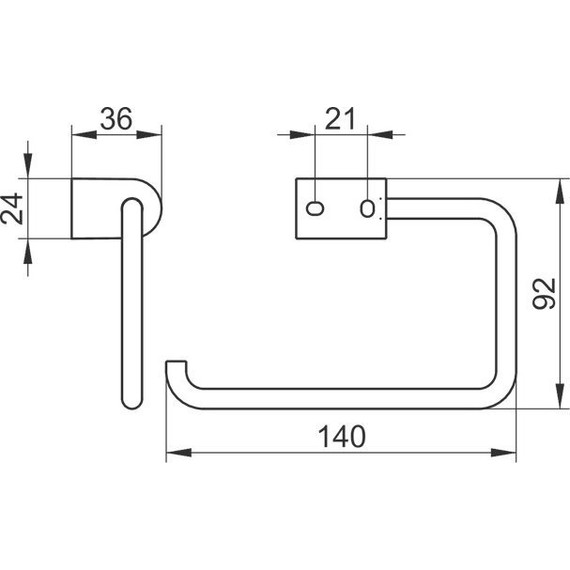 Держатель для туалетной бумаги Keuco Smart 14762010000 - фото 4