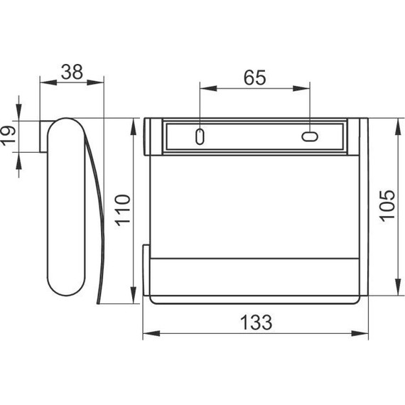 Держатель для туалетной бумаги Keuco Plan 14960070000, цвет нержавеющая сталь - фото 2