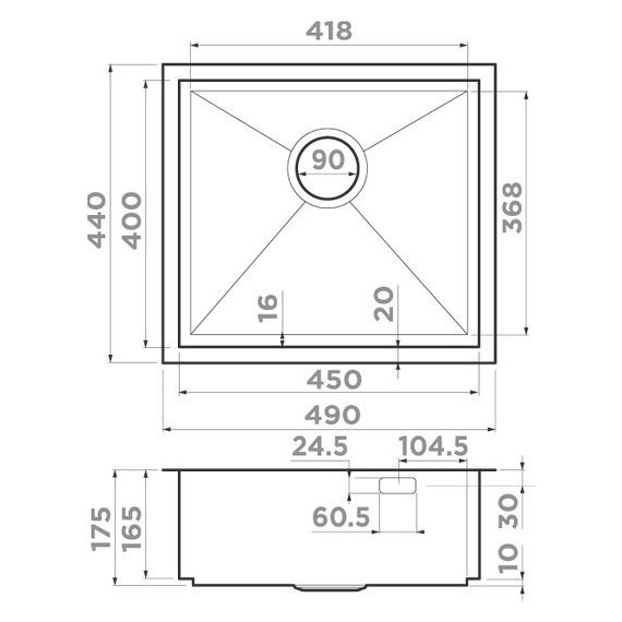 Кухонная мойка Omoikiri Kasen 49-16 INT LG (4997054) 1,2 мм, светлое золото, Цвет производителя: светлое золото - фото 2