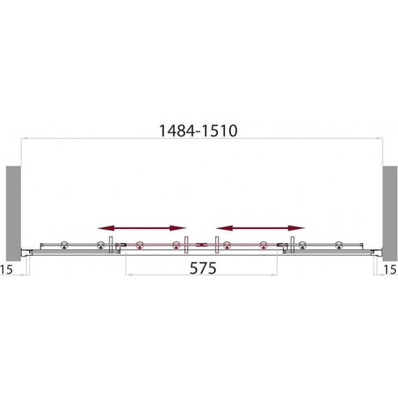 Шторка для ванны BelBagno 150 см UNO-VF-2-150/145-M-Cr, хром/матовое - фото, картинка 6 Шторка для ванны BelBagno 150 см UNO-VF-2-150/145-M-Cr, хром/матовое - фото 6