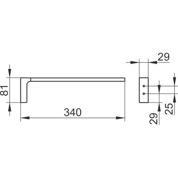 Полотенцедержатель Keuco Edition 11 34 см 11122010000 - фото 3