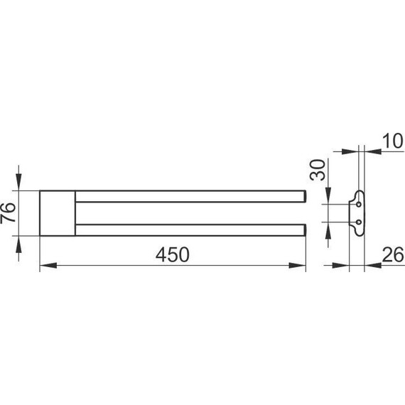 Полотенцедержатель Keuco Edition 400 45 см 11518010000 - фото 4
