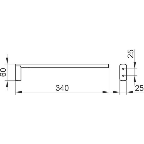 Полотенцедержатель Keuco Edition 400 34 см 11522010000 - фото 2