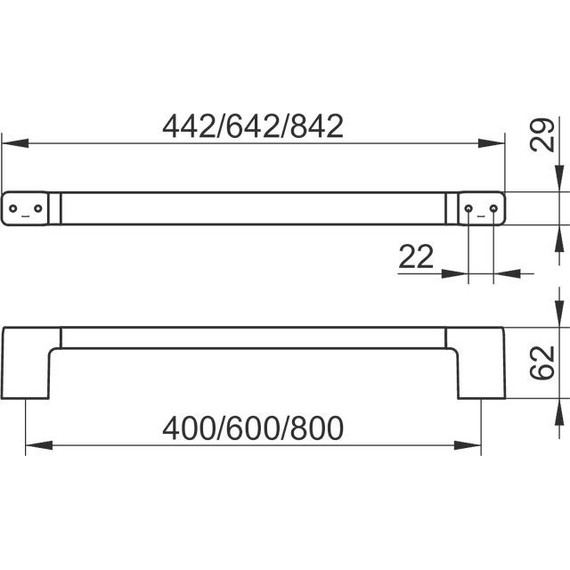 Полотенцедержатель Keuco Moll 40 см 12701010400 - фото 2