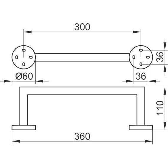 Полотенцедержатель Keuco Edition 90 30 см 19021010000 - фото 7
