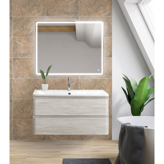 Тумба подвесная с раковиной BelBagno ALBANO-1200-2C-SO-RVB 120 см, Rovere Vintage Bianco, Цвет фасада: Rovere Vintage Bianco - фото, картинка 2 Тумба подвесная с раковиной BelBagno ALBANO-1200-2C-SO-RVB 120 см, Rovere Vintage Bianco, Цвет фасада: Rovere Vintage Bianco - фото 2