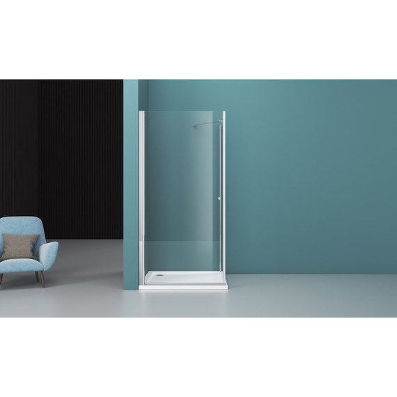 Душевое ограждение BelBagno 80x80 см ETNA-A-1-80-C-Cr, хром/прозрачное - фото 2