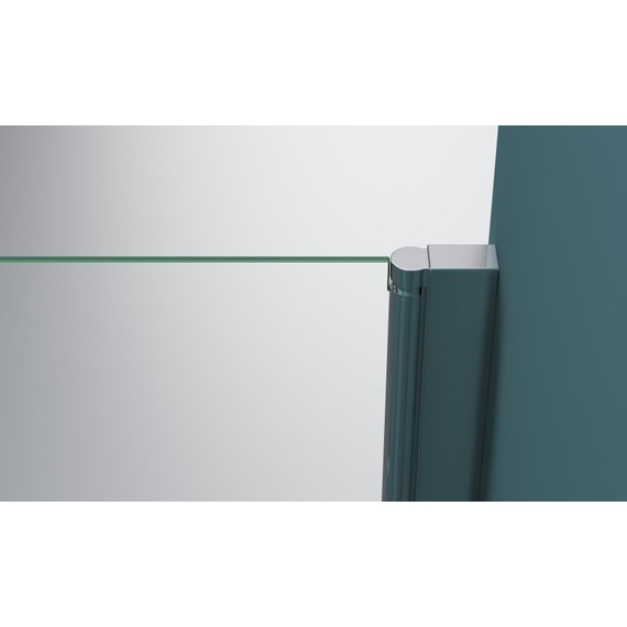 Душевое ограждение BelBagno 100x90 см ETNA-AH-1-100/90-C-Cr, хром/прозрачное - фото 4