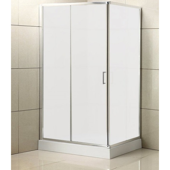 Душевое ограждение BelBagno 100x90 см UNO-AH-1-100/90-M-Cr, хром/матовое - фото 