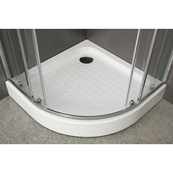 Душевое ограждение BelBagno 90x90 см UNO-R-2-90-M-Cr, хром/матовое - фото 4