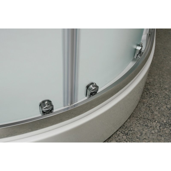 Душевое ограждение BelBagno 90x90 см UNO-R-2-90-M-Cr, хром/матовое - фото 5