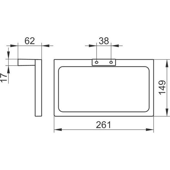 Кольцо для полотенец Keuco Edition 11 11121130000, цвет хром чёрный - фото 2