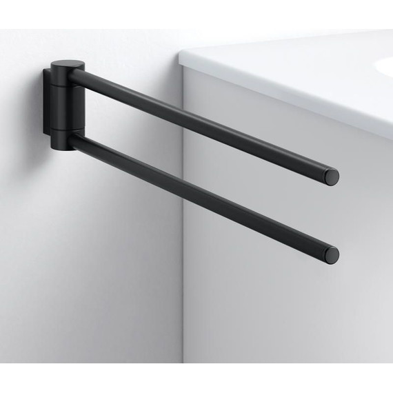 Держатель для полотенца Keuco Plan 44 см 14918370000, цвет чёрный матовый - фото 6