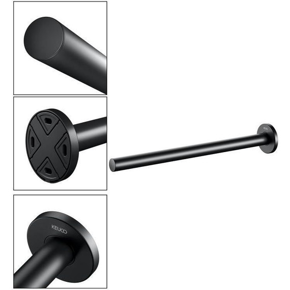 Полотенцедержатель Keuco Plan 34 см 14923370000, цвет чёрный матовый - фото 10