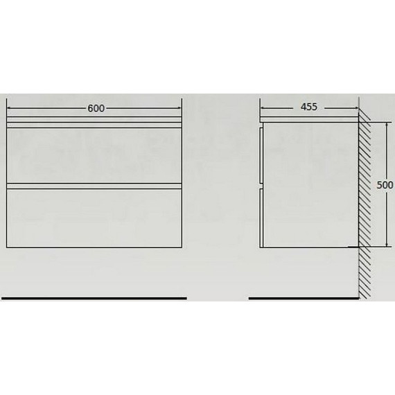 Тумба подвесная с раковиной BelBagno ACQUA-600-2C-SO-PS 60 см, Pino Scania, Цвет фасада: Pino Scania - фото 8