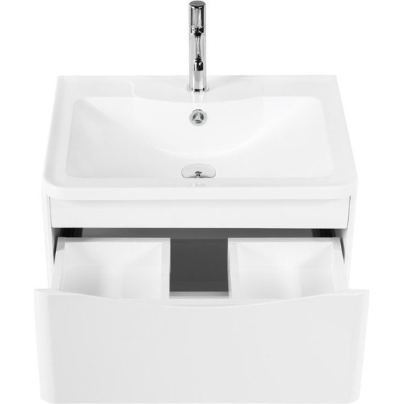 Тумба подвесная с раковиной BelBagno ACQUA-700-2C-SO-BL 70 см, Bianco Lucido, Цвет фасада: Bianco Lucido - фото, картинка 3 Тумба подвесная с раковиной BelBagno ACQUA-700-2C-SO-BL 70 см, Bianco Lucido, Цвет фасада: Bianco Lucido - фото 3
