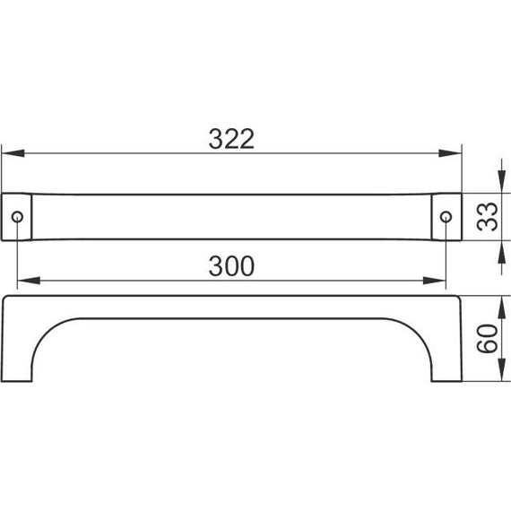 Поручень Keuco Edition 11 30 см 11107130000, цвет хром чёрный - фото 6