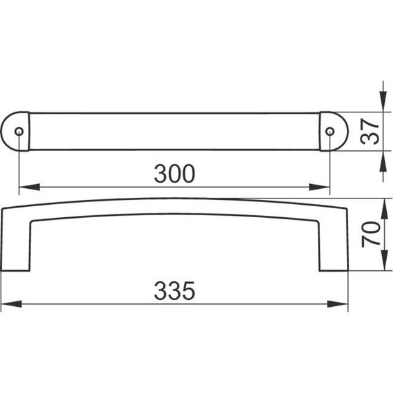 Поручень Keuco Elegance 30 см 11607010000 - фото 3