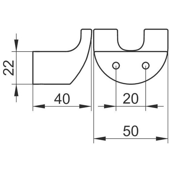 Двойной крючок Keuco Elegance 11613010000 - фото 2
