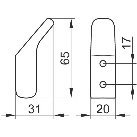 Крючок Keuco Moll 12715010000 - фото 3