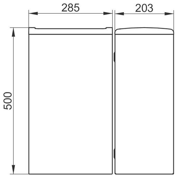 Ведро для мусора Keuco Moll 12788010000, цвет белый - фото 2