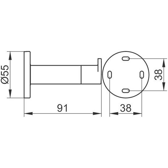 Крючок Keuco Plan 14911370000, цвет чёрный матовый - фото 11