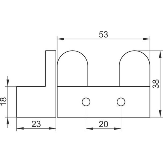 Двойной крючок Keuco Edition 300 30015010000 - фото 2