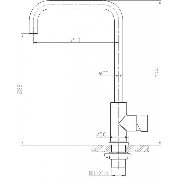Смеситель для кухни BelBagno BB-LAM03A-IN, сатин - фото 2