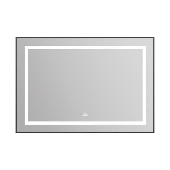 Зеркало BelBagno 98x68 см SPC-KRAFT-985-685-TCH-WARM-NERO, черный - фото 