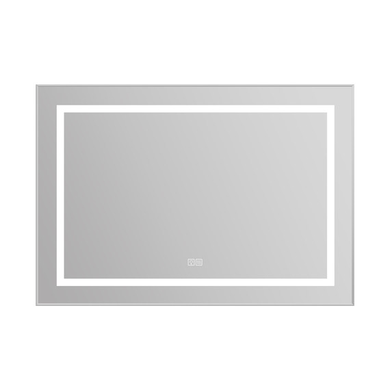 Зеркало BelBagno 98x68 см SPC-KRAFT-985-685-TCH-WARM, белый - фото 