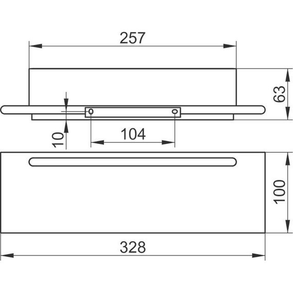 Полка Keuco Edition 400 11559170000, цвет серебристый - фото 11