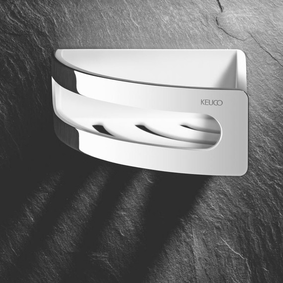 Полка угловая Keuco Elegance 11657010000, цвет хром/белый - фото 3