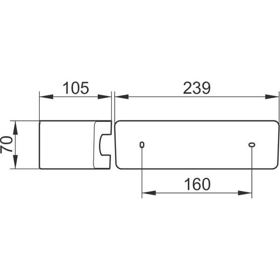 Полка Keuco Elegance 11658010001, цвет хром/антрацит - фото 3