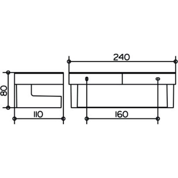 Полка Keuco Moll 12758010001, цвет хром/антрацит - фото 2
