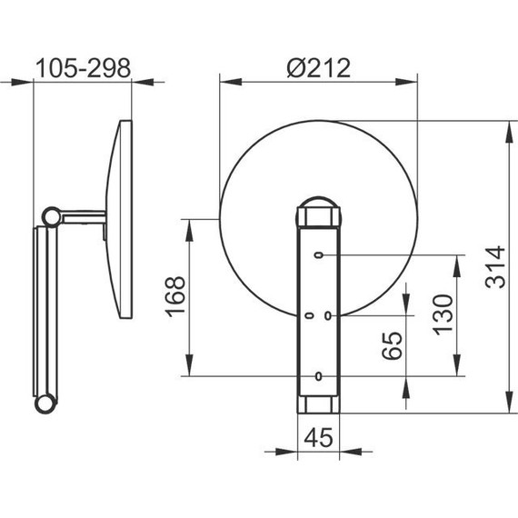 Зеркало косметическое настенное Keuco ILook_Move 17612010000 - фото 6